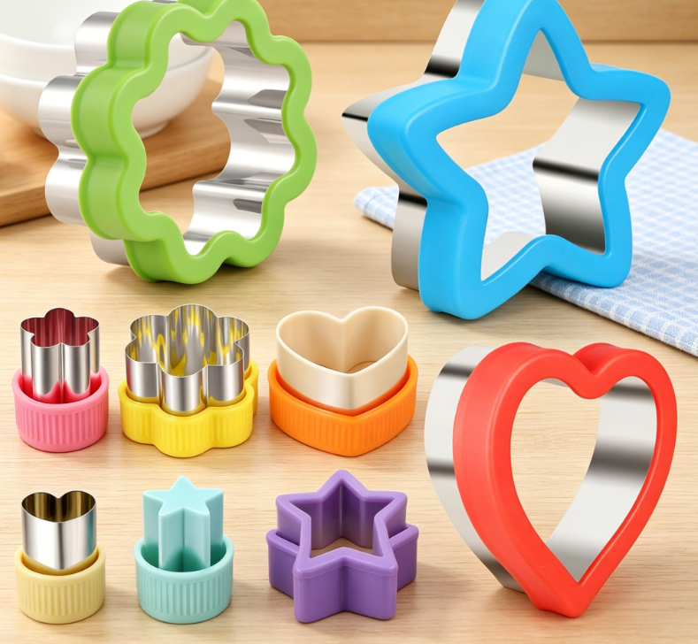 Multi-Functional, Multi-Size Vegetable and Fruit Dessert Cutting Molds